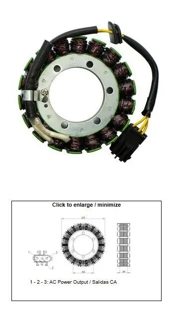 Objednat Nyní DZE stator (vinutí) alternátoru BMW F 650GS 08-12; F 700GS 12-17; F 800R 10-18; F 800ST 07-12; F 800GT 13-18; F 800GS ADVENTURE 13-17