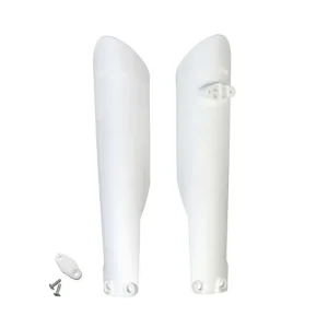 Nová Kolekce UFO kryty přední vidlice KTM SX / EXC / SXF / XC / EXCF 125 / 150 / 250 / 300 / 350 / 450 15-23, HUSQVARNA TC / TE / FE / FC 15-23, GAS GAS MC / EC / EX 125 / 250 / 300 21-23 barva bílá 040 - nahrazuje HU03361040