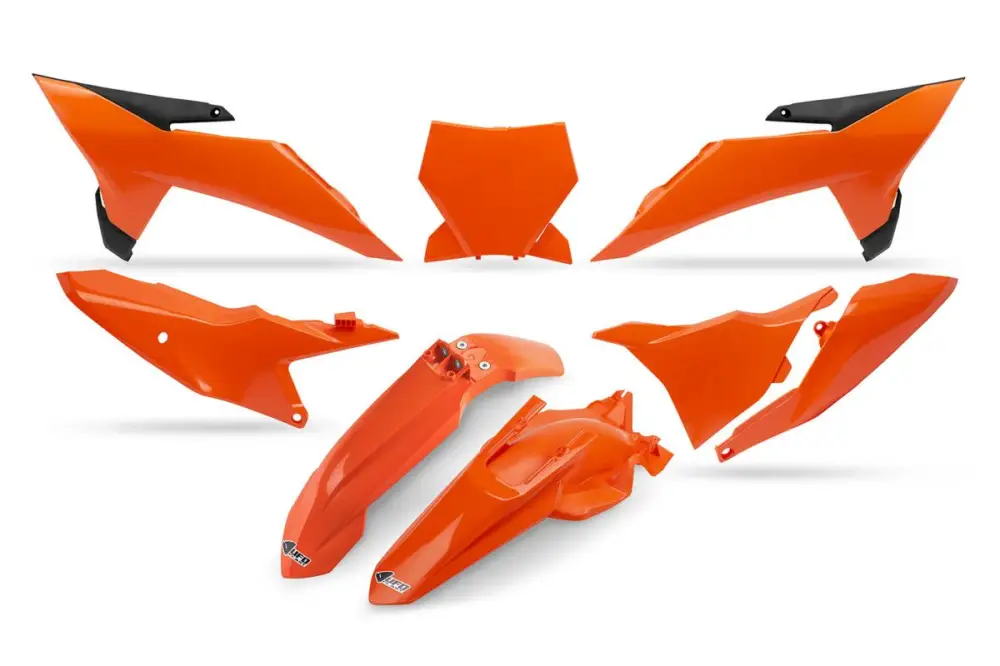 UFO kompletní sada plastů s krytem světla KTM SX 85 25-26 barva oranžová Nízká Cena
