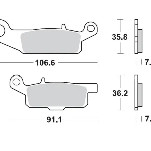 MOTO-MASTER brzdové destičky KH444 SINTER METAL OEM: 11 (SINTERPRO RACING) YAMAHA: YFM 700 GRIZZLY přední-pravý Vysoce Kvalitní