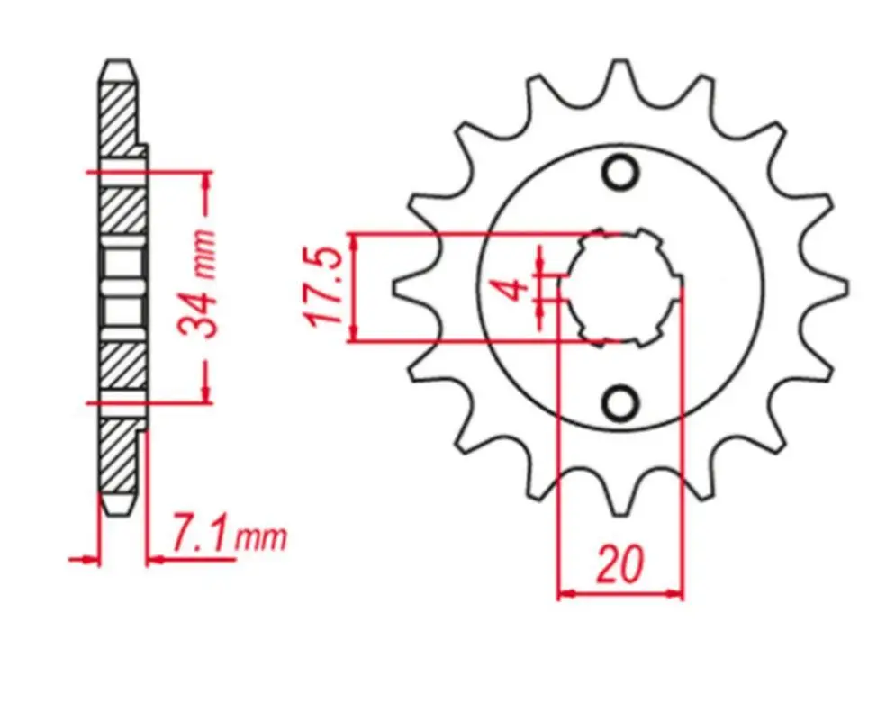 Bezpečná Platba GROSSKOPF řetězové kolo přední 266 13 HONDA CR 125 '79-'85, XL 250, CBX 250 (JTF266.13)