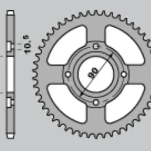 Časově Omezené CHT zadní řetězové kolo 279 40 HONDA MTX 125R 83-94 (279-40) (JTR27.40, JTR273.40)