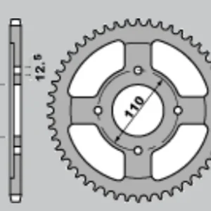 CHT zadní řetězové kolo 284 40 HONDA CB 650 79-81 (284-40) (JTR284.40) Objednat Nyní