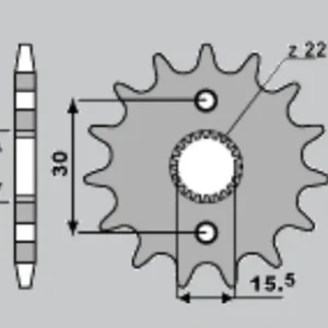 Cenově Výhodný CHT řetězové kolo přední 332 14 (A4250273140) HONDA CR 80/85