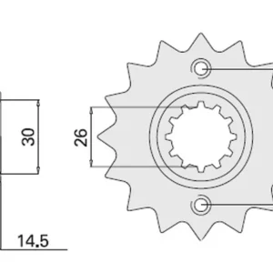 Nakupujte Hned CHT řetězové kolo přední 339 17 HONDA CBR/VFR/CB/VF