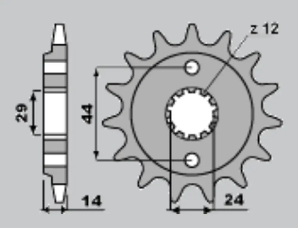 CHT řetězové kolo přední 348 15 HONDA XRV750 90-03 (A4240314150) Expresní Doručení