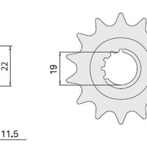 Nakupujte Hned CHT řetězové kolo přední 4101 16 SUZUKI DR 125 85-00 (JTF409.16) (409-16)