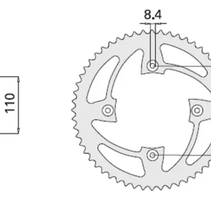 CHT rozeta 4306 55 HONDA CR 80/85 (2064-55) Cenová Bomba