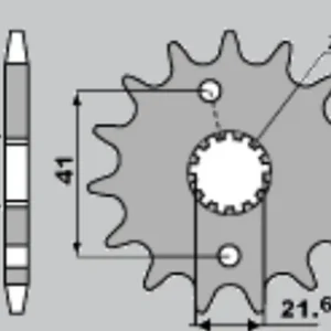 CHT přední řetězové kolo 438 15 SUZUKI DR 650 (438-15) Značkový