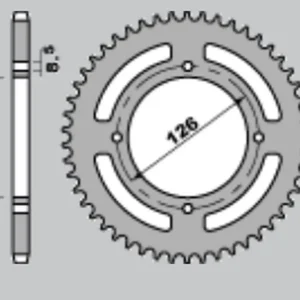 Časově Omezené GROSSKOPF řetězové kolo zadní hliníkové T7075 (ERGAL) 4418 50 (441850) KAWASAKI KX65 '00-'20, SUZUKI RM 65 '03-'04 barva černá