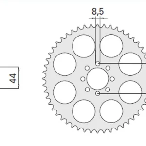 Jen Po Omezenou Doba CHT rozeta 4461 52 YAMAHA DT 50R 99-02 (2078-52) (JTR1832.52)