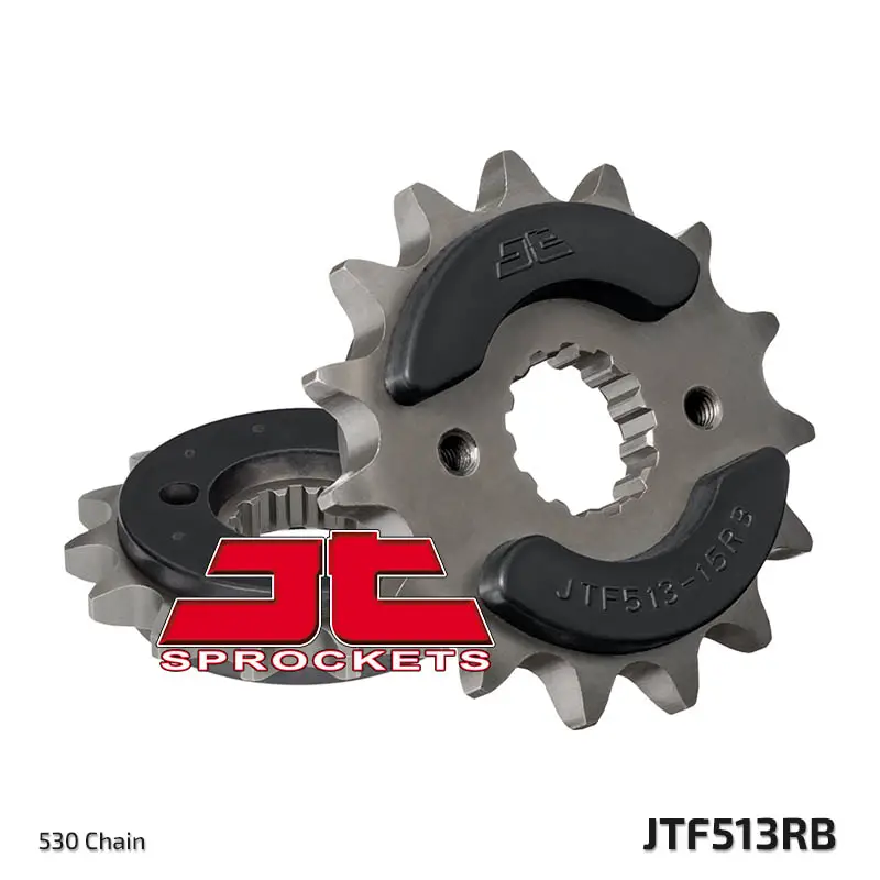 Odeslání Ihned JT řetězové kolo přední 513 15 s gumou SUZUKI GSF BANDIT 600/650/1200/1250 (51315JTRB) (řetěz 530) - může být nahrazeno 51915JT (JTF519.15RB)