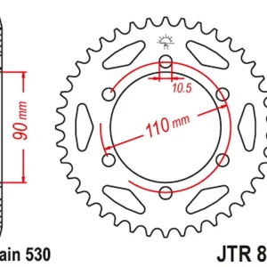 Zadní ozubené kolo JT Sprockets JTR850.34 Vrácení Zdarma