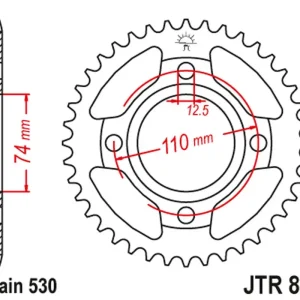 Zadní ozubené kolo JT Sprockets JTR854.41 Výhodná Nabídka