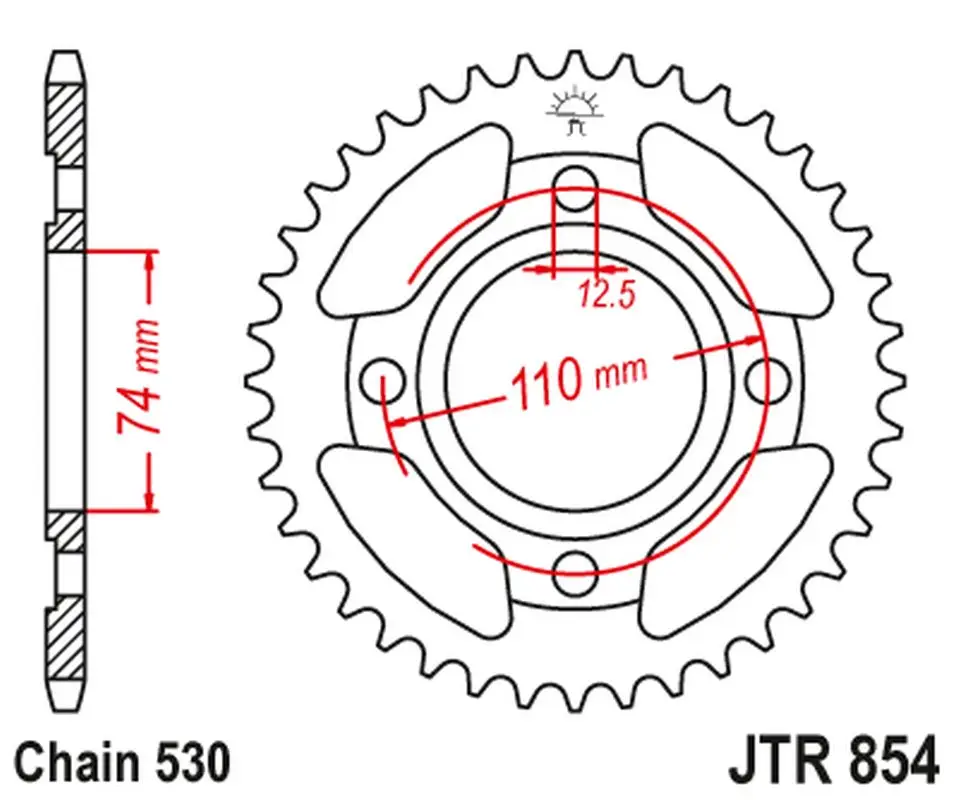 Zadní ozubené kolo JT Sprockets JTR854.41 Výhodná Nabídka