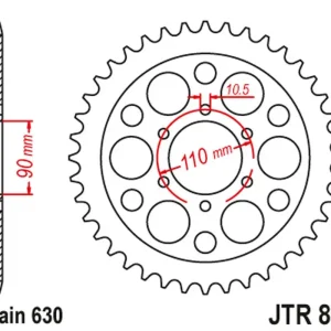 Zadní ozubené kolo JT Sprockets JTR858.35 Originální