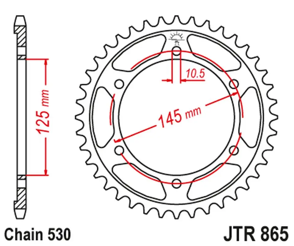 Zadní ozubené kolo JT Sprockets JTR865.44 Dokud Zásoby Vydrží