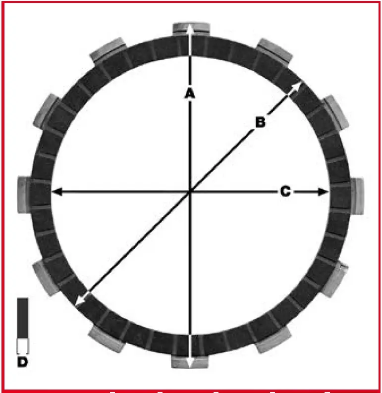Omezená Nabídka TRW ZF spojkové kotouče YAMAHA DT 50 80-91, FS1 50 76-80, RD 50 80-84, (EBS2205)