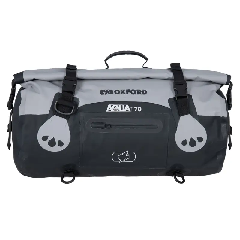 OXFORD brašna AQUA T-70 ROLLBAG vodotěsná objem 70L barva černá/šedá Sezónní Sleva