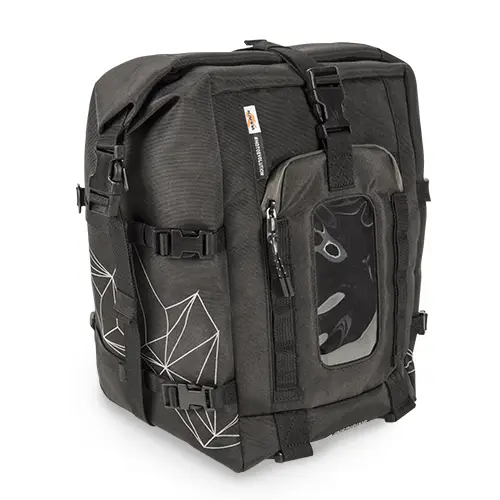 Must-Have KAPPA brašna na nádrž TANKBAG magnetická nebo batoh 20L barva černá (INSPIRING ADVENTURE)