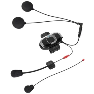 Autentický SENA interkom motocyklový SF4 BLUETOOTH 4.1 do 1200M s FM rádiem a univerzální sadou mikrofonů a rychloupínáním ( 2 sady ) (EL)