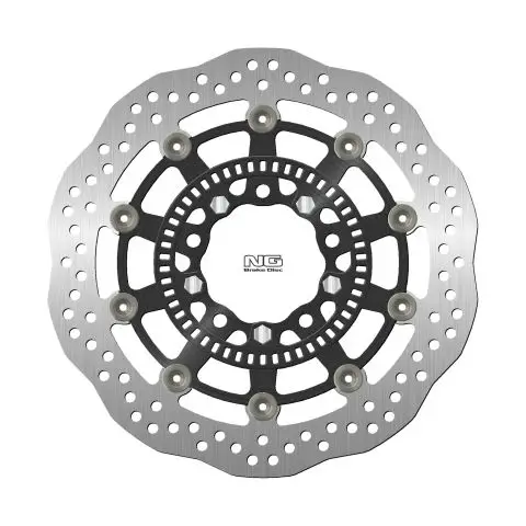 NG přední brzdový kotouč KAWASAKI ER6N 05-17, KLE 650 VERSYS 07-21, ZX6R 13-18 ,VULCAN 650 15-21 (300X80X5mm) (5X10,5mm) WAVE plovoucí (prostředek hliníkový) Cenově Výhodný