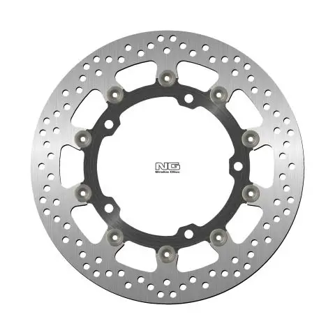 Časově Omezené NG přední brzdový kotouč TRIUMPH SPEED TRIPLE 1050 11-17, STREET TRIPLE 1050 08-17, TROPHY 1215 12-18 (320X150X5mm) (5X10,5mm) plovoucí (prostředek hliníkový)