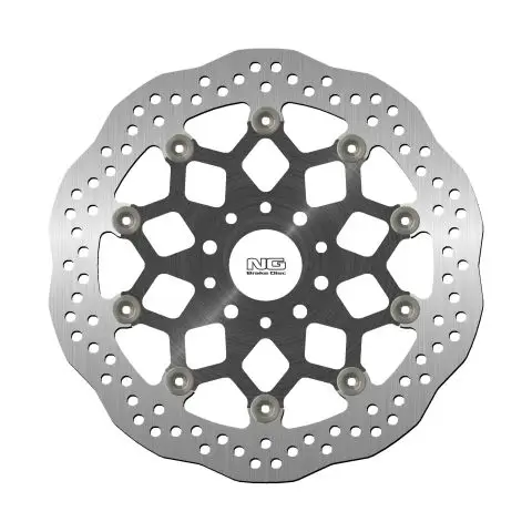 Tovární Cena NG přední brzdový kotouč KTM DUKE 790 18-20 (300X52X5mm) (5 otvorů) WAVE plovoucí (prostředek hliníkový)