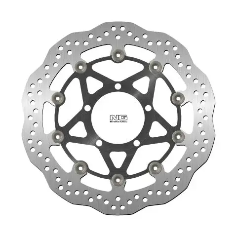 Sleva NG přední brzdový kotouč TRIUMPH DAYTONA 675 06-13, STREET 675 07-13 (310X84,5X5) (5X10,5mm) (prostředek hliníkový) WAVE - nahrazuje NG1257X
