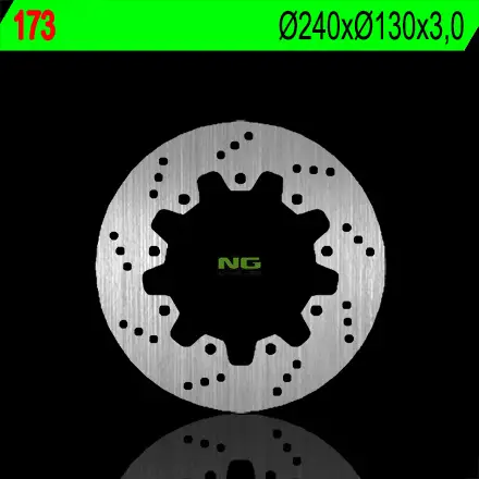 Cenová Bomba NG brzdový kotouč zadní KAWASAKI ZZR 600 90-92, ZX 6R 95-97, ZEPHYR 750 92-97 (230X100X6) (4X10,5mm)