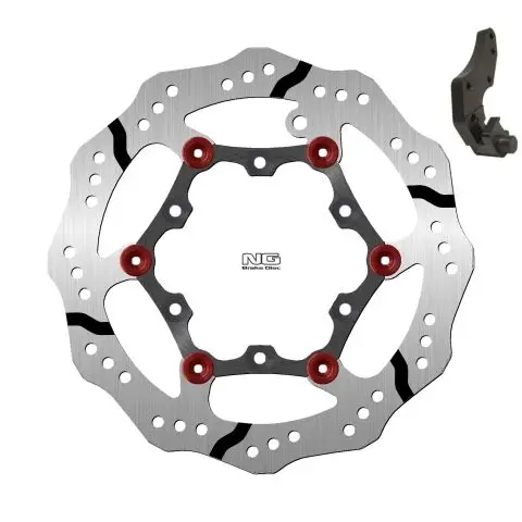 NG přední brzdový kotouč GAS GAS EC 125/200/250/300 99-15 (270X108X3mm) (6X6,5mm) WAVE plovoucí s adaptérem Kup Teď
