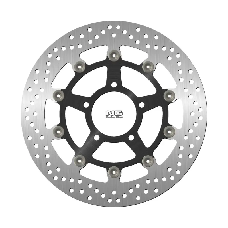 NG přední brzdový kotouč TRIUMPH DAYTONA / TI / SPEED TRIPLE 955 02-06, DAYTONA I.E. 955 01-06, SPRINT ST T / ABS 1050 05-14 plovoucí (320X78X4,5) (5X10,5mm) plovoucí (prostředek hliníkový) - nahrazuje NG1452 Sleva