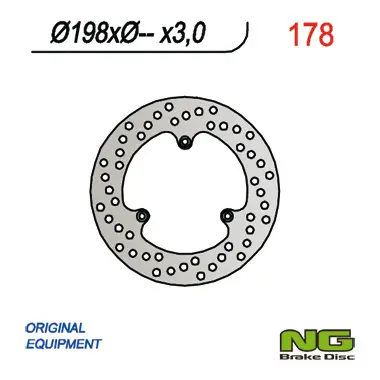 Super Cena NG přední brzdový kotouč KTM 60/65/85 SX (198X-X3)
