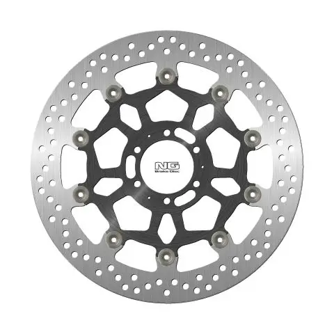 Ihned K Objednání NG brzdový kotouč přední APRILIA DROSODURO/SHIVER 900 17-20, DUCATI ST4 03, MOTO GUZZI V7 17-20 (320X64X5mm) (6X8,5mm) plovoucí (střed hliníkový)