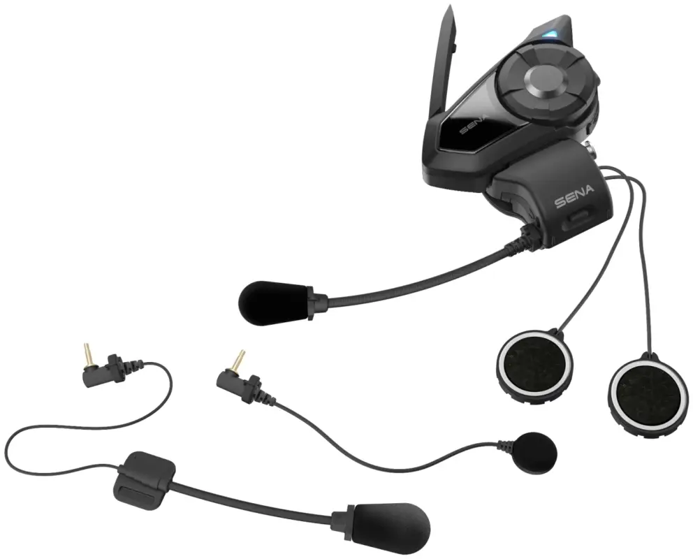 Zlevněný SENA interkom motocyklový 30K MESH 2.0 BLUETOOTH 4.1 do 2000M s HD reproduktory a univerzální sadou mikrofonů ( bez rádia FM ) ( 2 sady ) (EL) - nahrazuje 30K-01D a 30K-02D