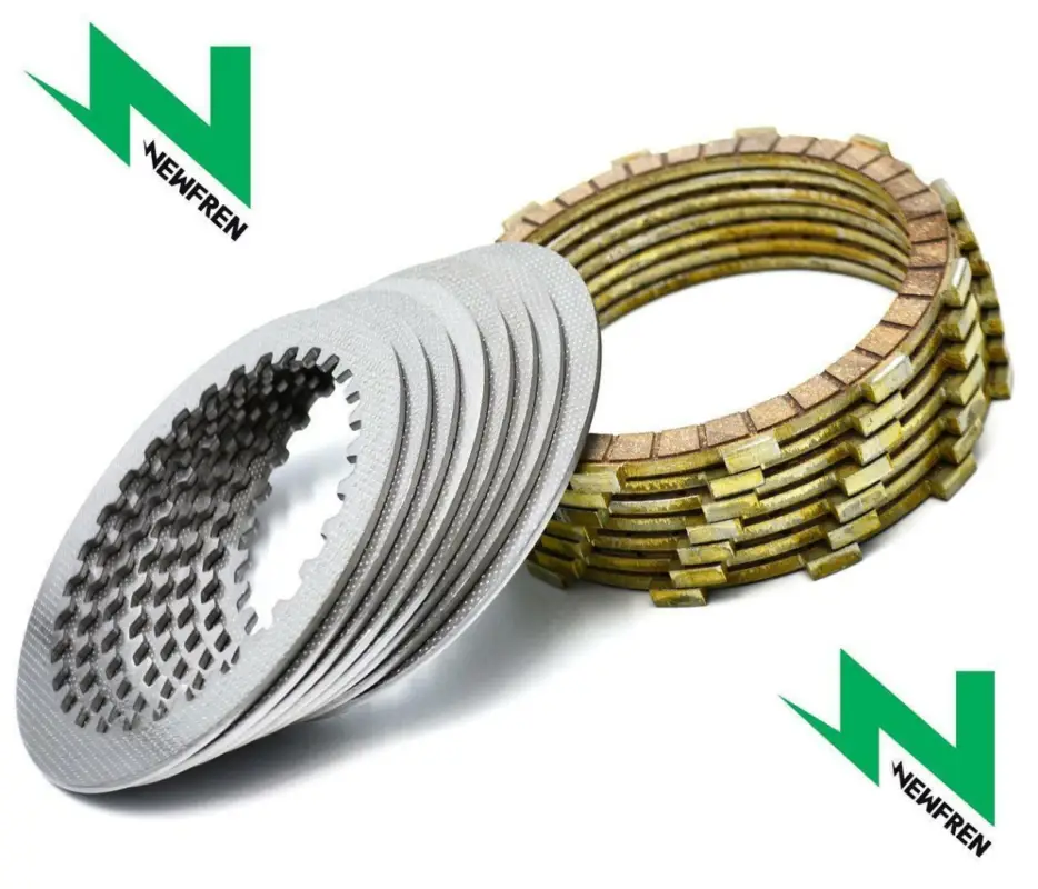 NEWFREN spojkové kotouče s distančními podložkami HONDA XL 250R 84-85; XLR 250R BAJA 88-90 XR 250R 84-85; KAWASAKI KLF 220 88-02; KLF 250 BAYOU 03-13 Nejprodávanější
