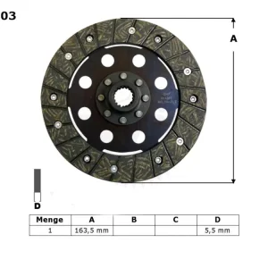 Novinka TRW ZF spojkový kotouč BMW K 75 C / RT / S 85-96, (EBS6604)