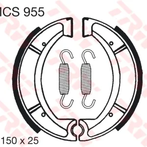 Nízká Cena TRW ZF brzdové čelisti YAMAHA XT 500 / 550 / 600 / 600 TENERE (150x25mm) (Y510)