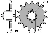 Cenově Výhodný PBR řetězové kolečko přední 2050 15 18NC DUCATI 748/916/944/996/1000 (řetěz 525) (MADE IN ITALY)